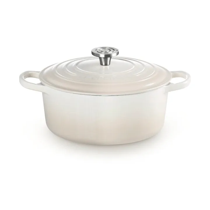 Le Creuset Signature żeliwny garnek okrągły - Beza, 5,3 L - Le Creuset