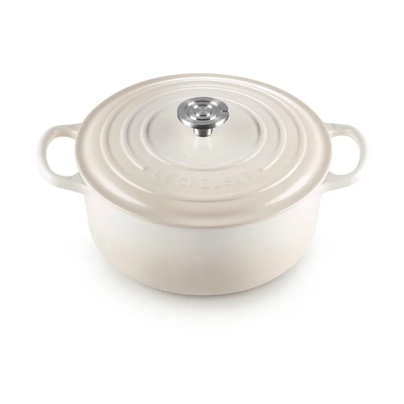 Le Creuset Signature żeliwny garnek okrągły, Beza, 5,3 L Le Creuset