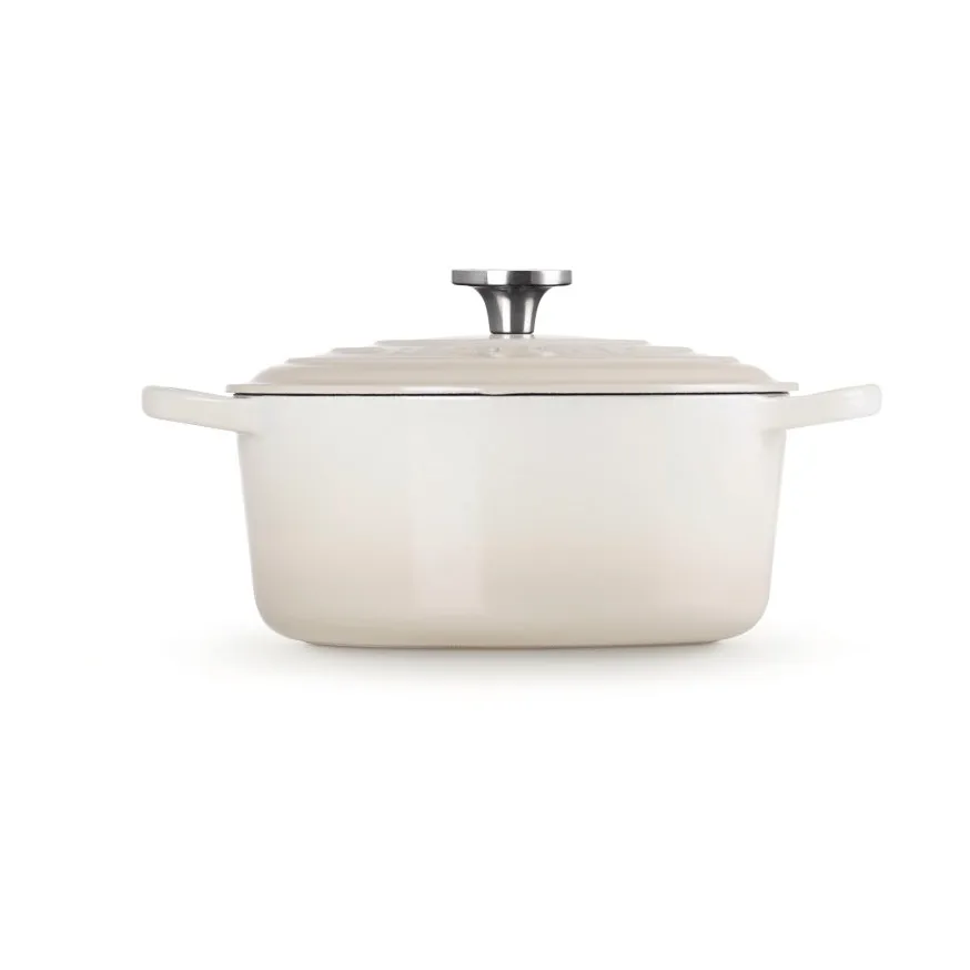 Le Creuset Signature żeliwny garnek okrągły, Beza, 5,3 L Le Creuset