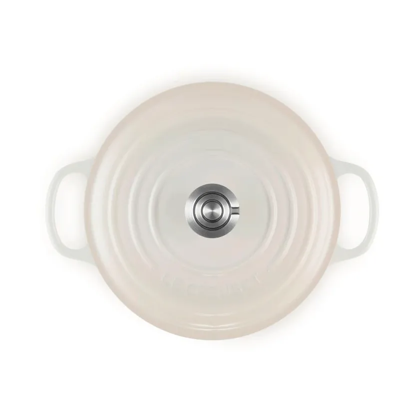 Le Creuset Signature żeliwny garnek okrągły, Beza, 5,3 L Le Creuset