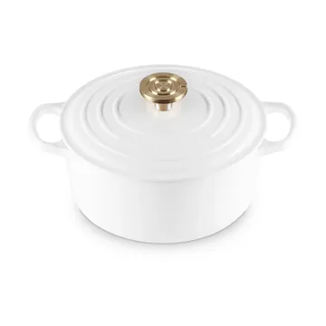 Le Creuset Signature żeliwny garnek okrągły - Biały, 4,2 L - Le Creuset