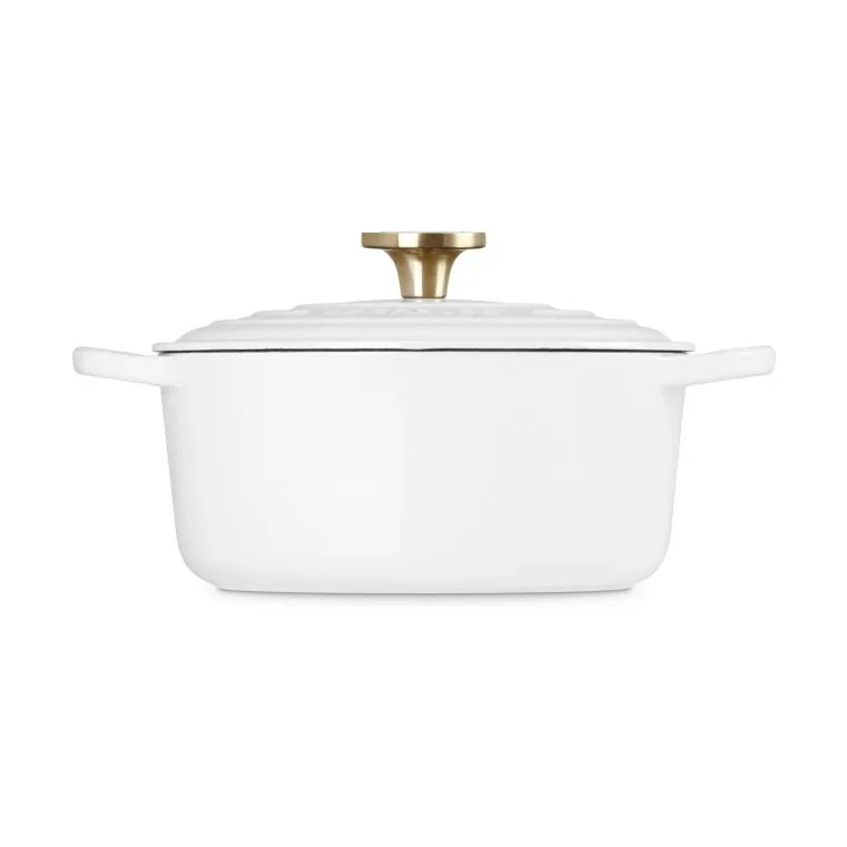 Le Creuset Signature żeliwny garnek okrągły, Biały, 4,2 L Le Creuset