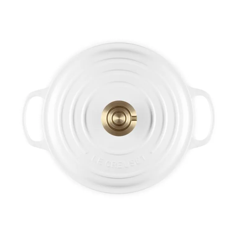 Le Creuset Signature żeliwny garnek okrągły, Biały, 4,2 L Le Creuset