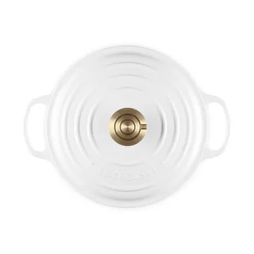 Le Creuset Signature żeliwny garnek okrągły - Biały, 4,2 L - Le Creuset