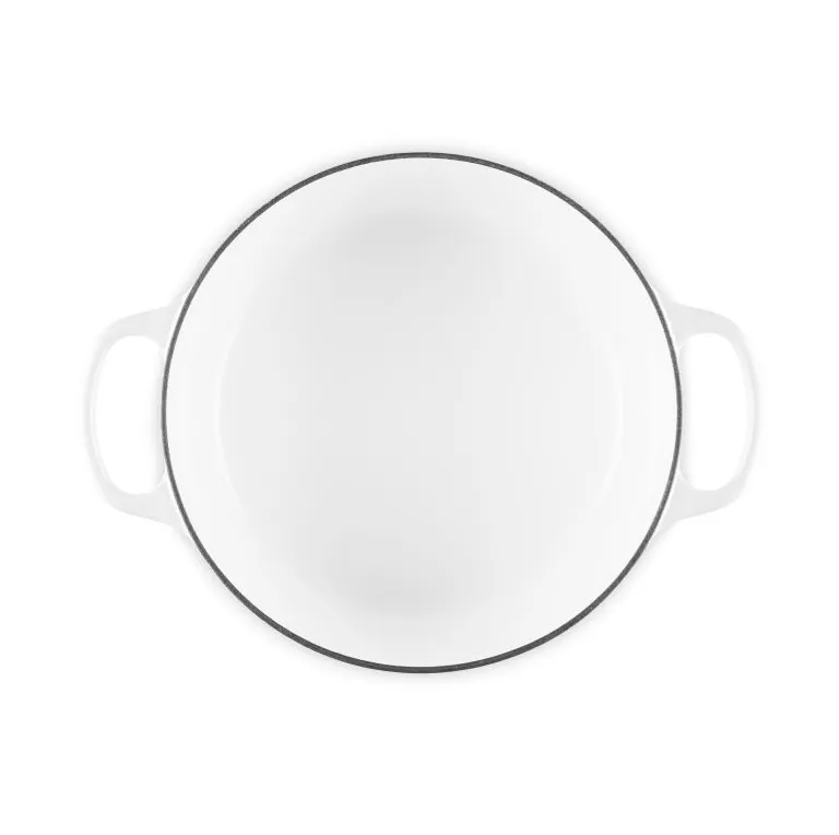 Le Creuset Signature żeliwny garnek okrągły, Biały, 4,2 L Le Creuset