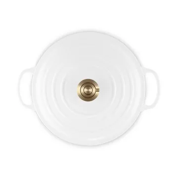 Le Creuset Signature żeliwny garnek okrągły - Biały, 6,7 L - Le Creuset