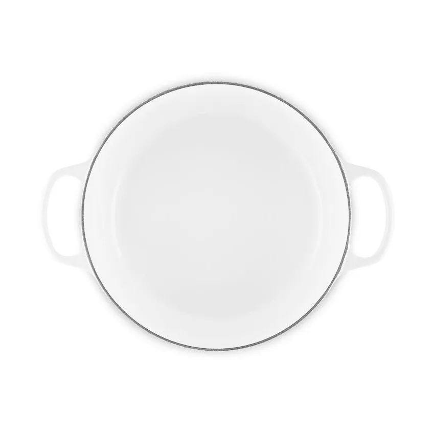 Le Creuset Signature żeliwny garnek okrągły, Biały, 6,7 L Le Creuset