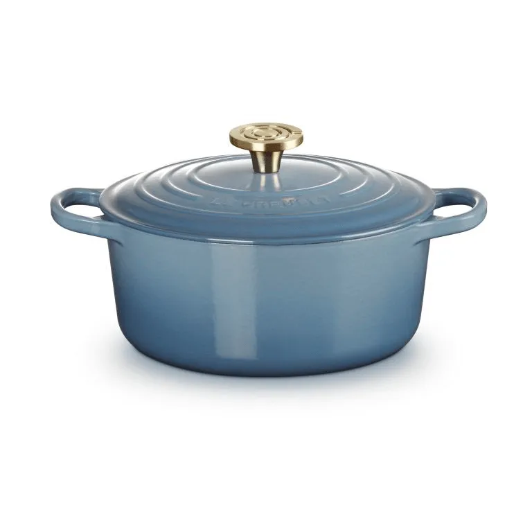 Le Creuset Signature żeliwny garnek okrągły, Chambray, 4,2 L Le Creuset