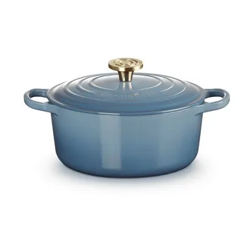 Le Creuset Signature żeliwny garnek okrągły - Chambray, 4,2 L - Le Creuset