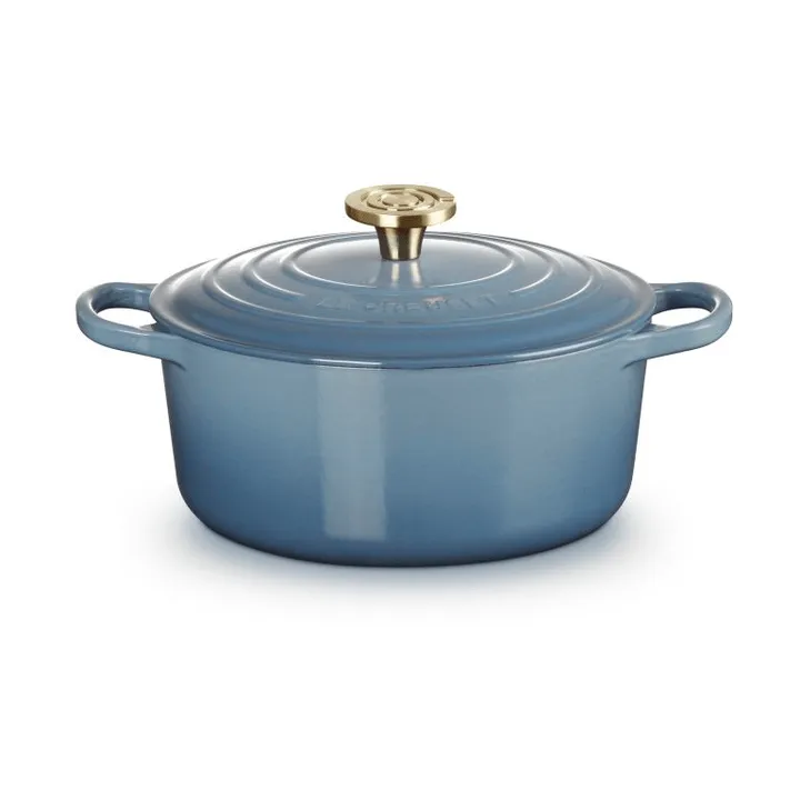Le Creuset Signature żeliwny garnek okrągły - Chambray, 4,2 L - Le Creuset