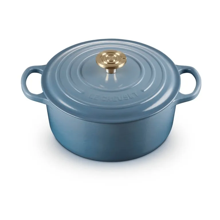 Le Creuset Signature żeliwny garnek okrągły, Chambray, 4,2 L Le Creuset