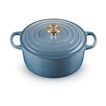 Le Creuset Signature żeliwny garnek okrągły - Chambray, 4,2 L - Le Creuset