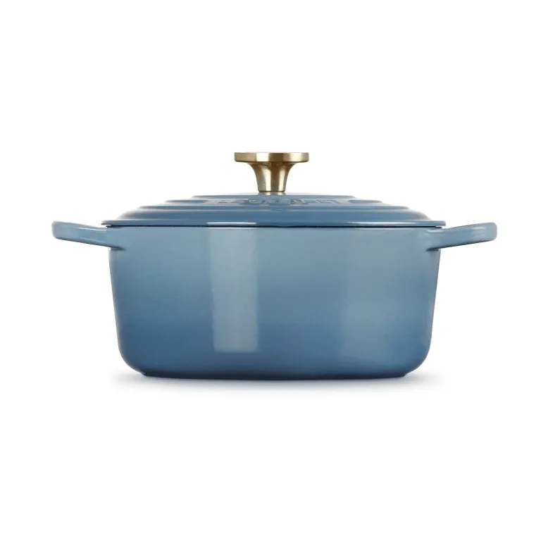 Le Creuset Signature żeliwny garnek okrągły, Chambray, 4,2 L Le Creuset