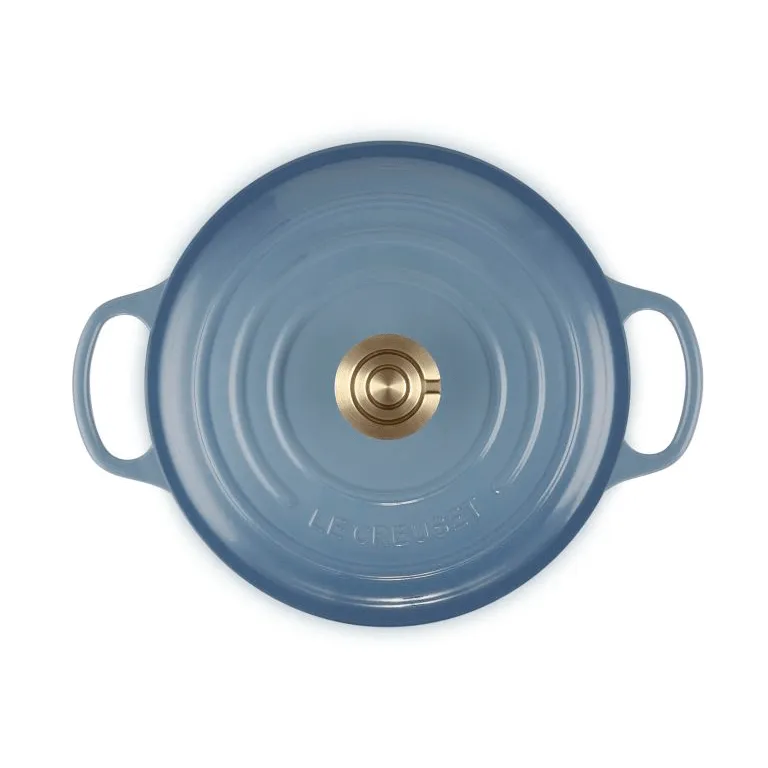 Le Creuset Signature żeliwny garnek okrągły, Chambray, 4,2 L Le Creuset