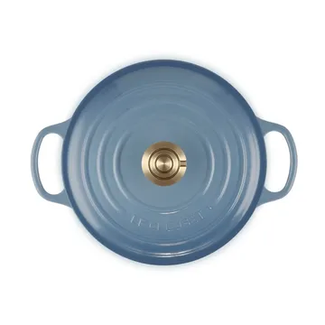 Le Creuset Signature żeliwny garnek okrągły - Chambray, 4,2 L - Le Creuset