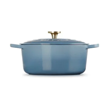 Le Creuset Signature żeliwny garnek okrągły - Chambray, 6,7 L - Le Creuset
