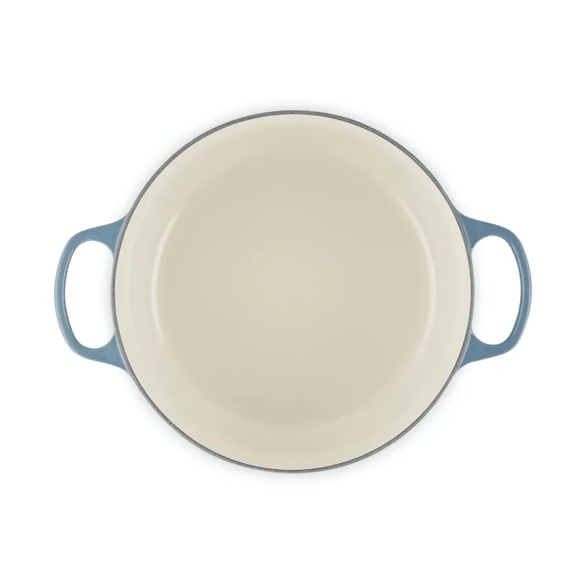 Le Creuset Signature żeliwny garnek okrągły, Chambray, 6,7 L Le Creuset