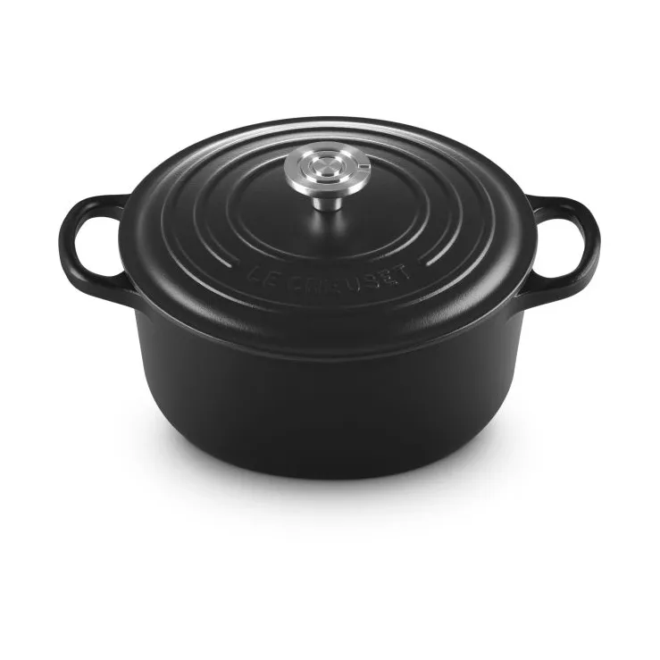 Le Creuset Signature żeliwny garnek okrągły, Czarny, 3,3 L Le Creuset