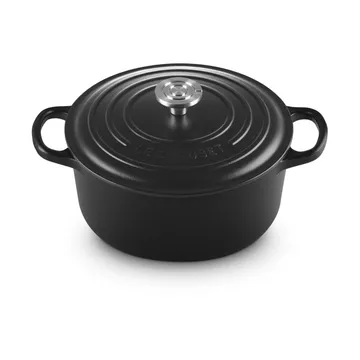 Le Creuset Signature żeliwny garnek okrągły - Czarny, 3,3 L - Le Creuset