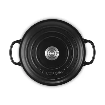 Le Creuset Signature żeliwny garnek okrągły - Czarny, 3,3 L - Le Creuset