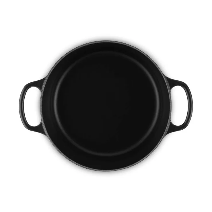 Le Creuset Signature żeliwny garnek okrągły, Czarny, 3,3 L Le Creuset