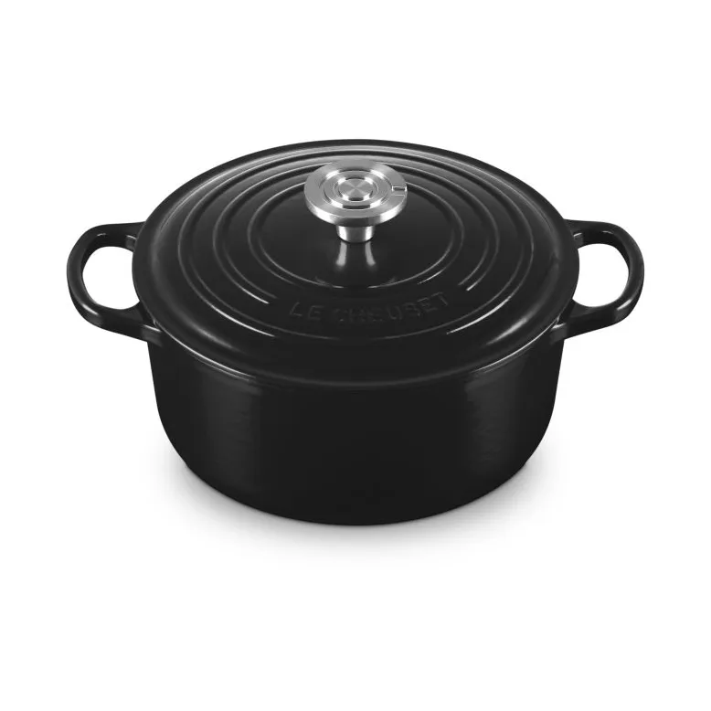 Le Creuset Signature żeliwny garnek okrągły, Czarny, 4,2 L Le Creuset