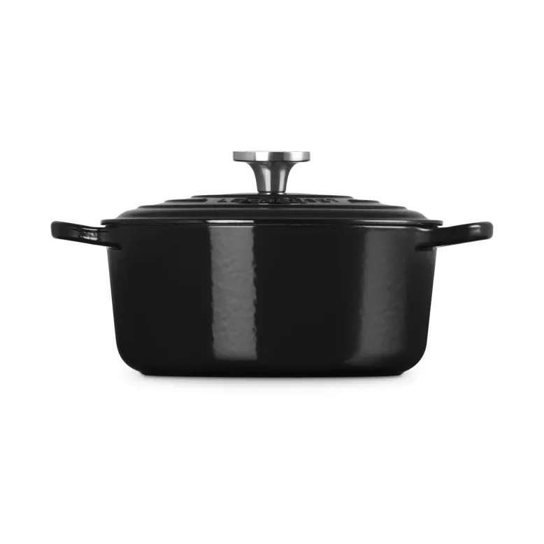 Le Creuset Signature żeliwny garnek okrągły, Czarny, 4,2 L Le Creuset