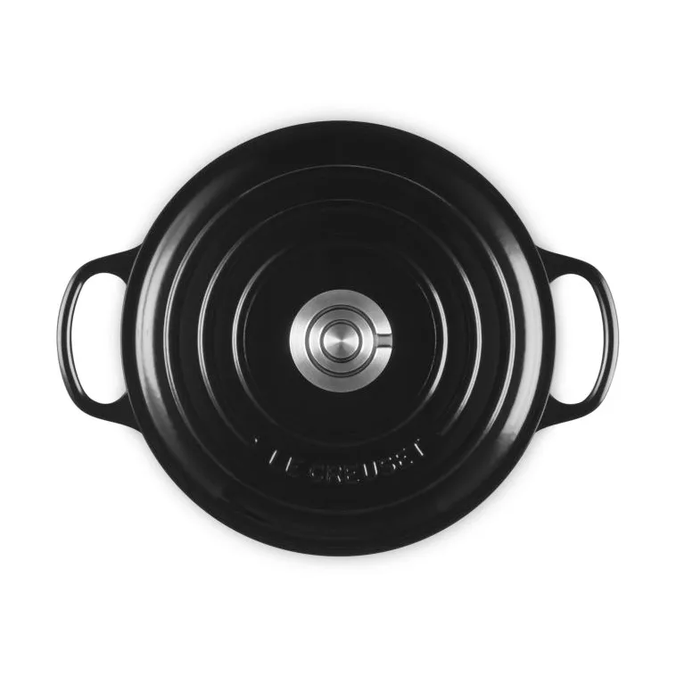Le Creuset Signature żeliwny garnek okrągły, Czarny, 4,2 L Le Creuset
