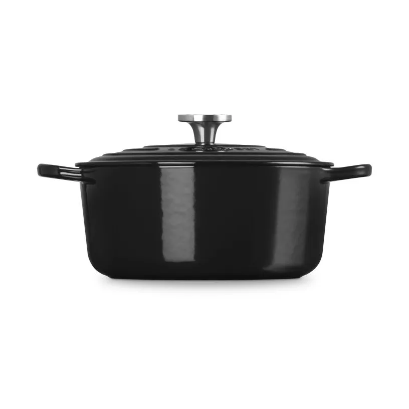 Le Creuset Signature żeliwny garnek okrągły, Czarny, 5,3 L Le Creuset