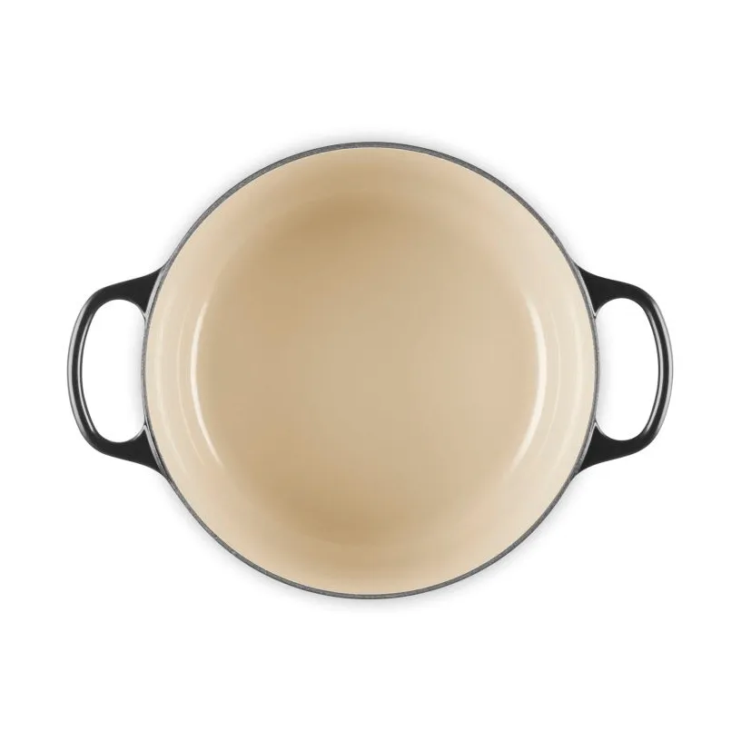 Le Creuset Signature żeliwny garnek okrągły, Czarny, 5,3 L Le Creuset