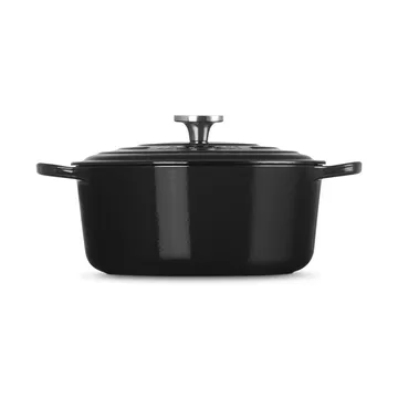 Le Creuset Signature żeliwny garnek okrągły - Czarny, 6,7 L - Le Creuset