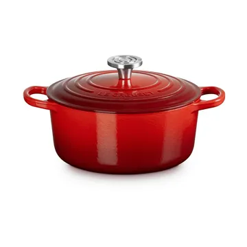 Le Creuset Signature żeliwny garnek okrągły - Czeresnia, 4,2 L - Le Creuset