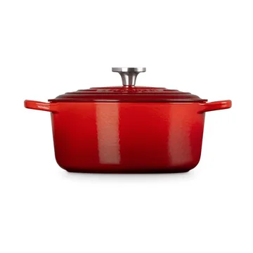 Le Creuset Signature żeliwny garnek okrągły - Czeresnia, 4,2 L - Le Creuset