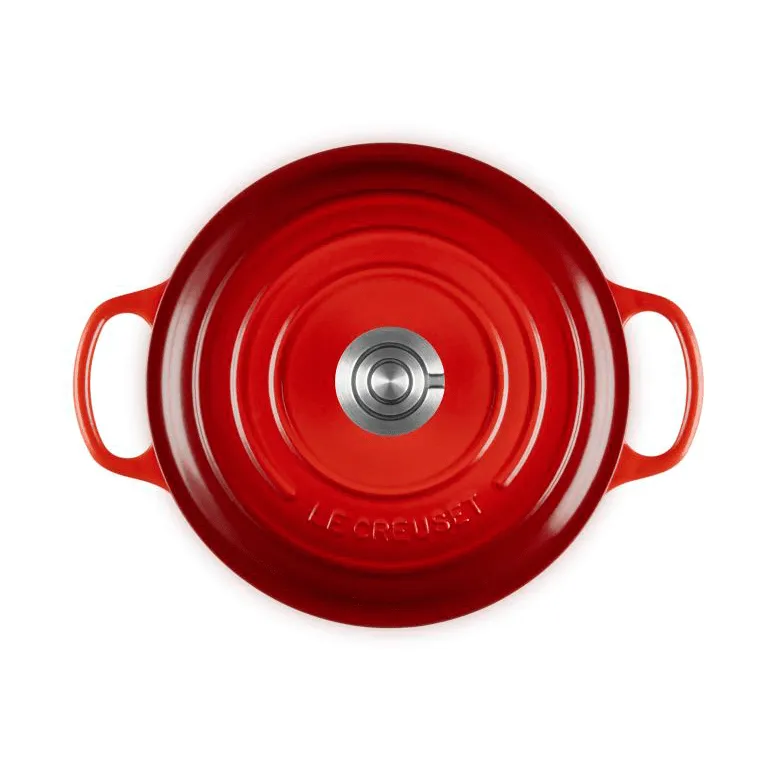 Le Creuset Signature żeliwny garnek okrągły, Czeresnia, 4,2 L Le Creuset