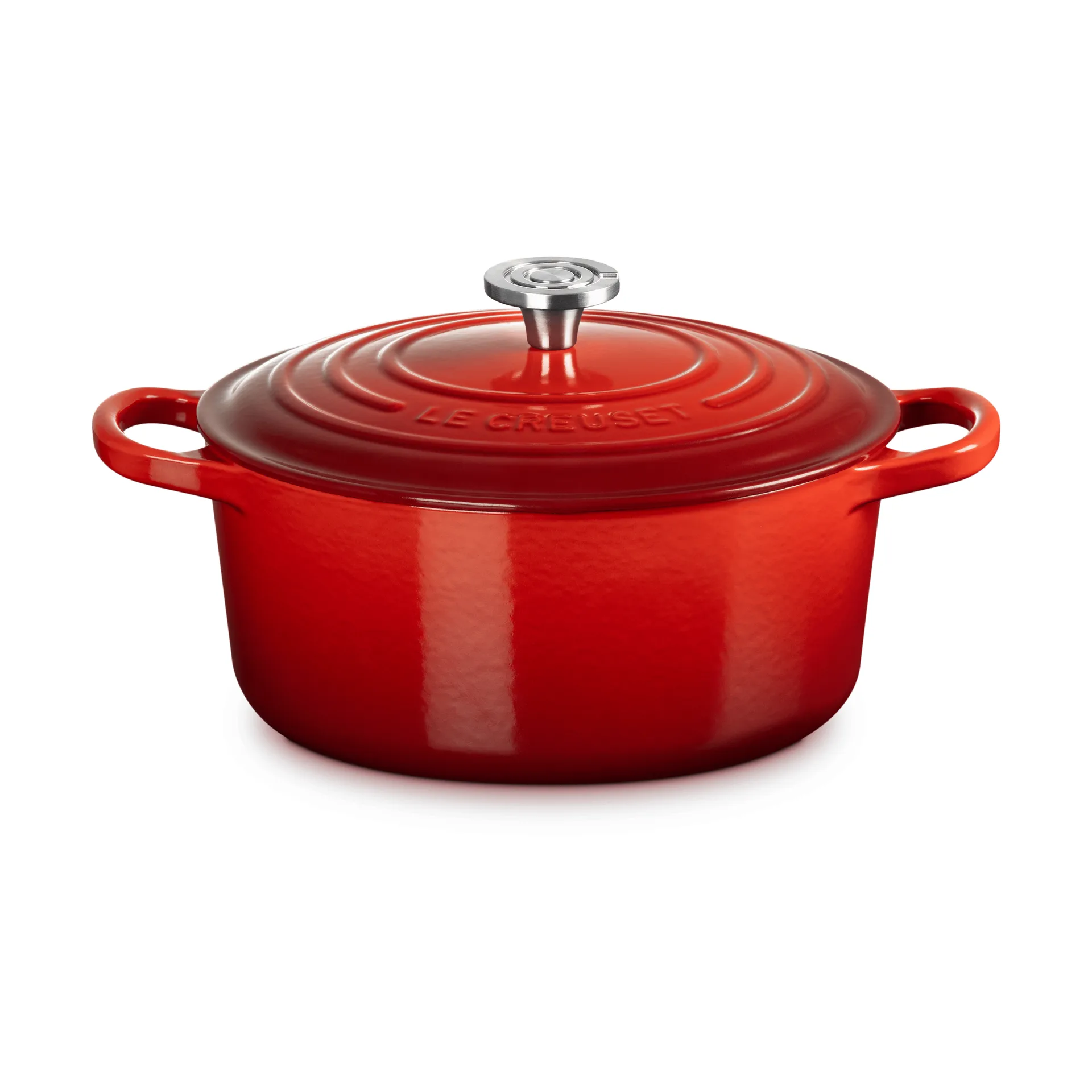 Le Creuset Signature żeliwny garnek okrągły, Czeresniowy, 3,3 L Le Creuset