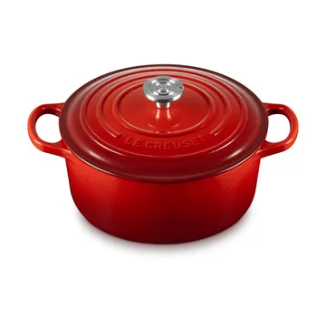 Le Creuset Signature żeliwny garnek okrągły - Czeresniowy, 3,3 L - Le Creuset