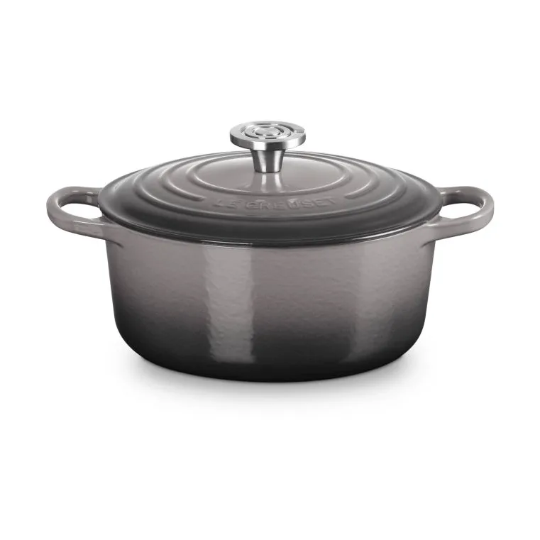 Le Creuset Signature żeliwny garnek okrągły, Krzesiwo, 4,2 L Le Creuset