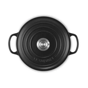 Le Creuset Signature żeliwny garnek okrągły - Matte Black, 4,2 L - Le Creuset