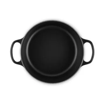 Le Creuset Signature żeliwny garnek okrągły - Matte Black, 4,2 L - Le Creuset