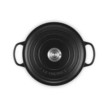 Le Creuset Signature żeliwny garnek okrągły - Matte Black, 5,3 L - Le Creuset