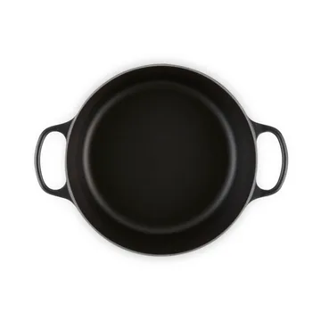 Le Creuset Signature żeliwny garnek okrągły - Matte Black, 6,7 L - Le Creuset