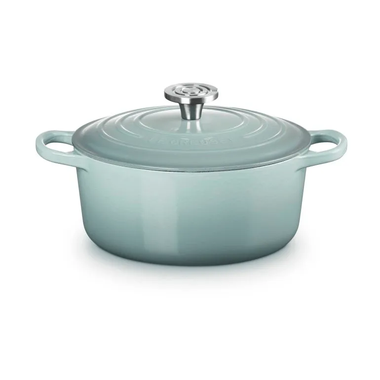 Le Creuset Signature żeliwny garnek okrągły, Sól morska, 4,2 L Le Creuset
