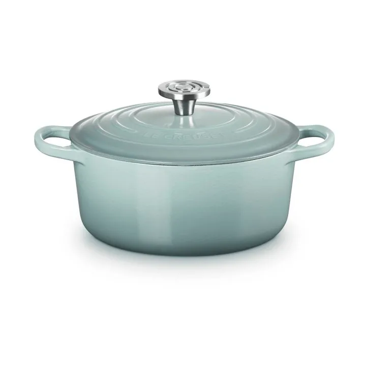 Le Creuset Signature żeliwny garnek okrągły - Sól morska, 4,2 L - Le Creuset