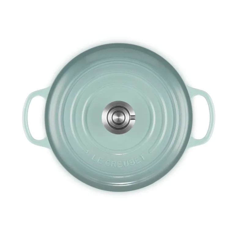 Le Creuset Signature żeliwny garnek okrągły, Sól morska, 4,2 L Le Creuset