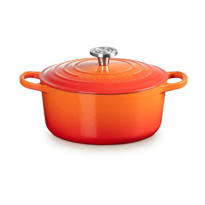 Le Creuset Signature żeliwny garnek okrągły - Volcanic, 4,2 L - Le Creuset