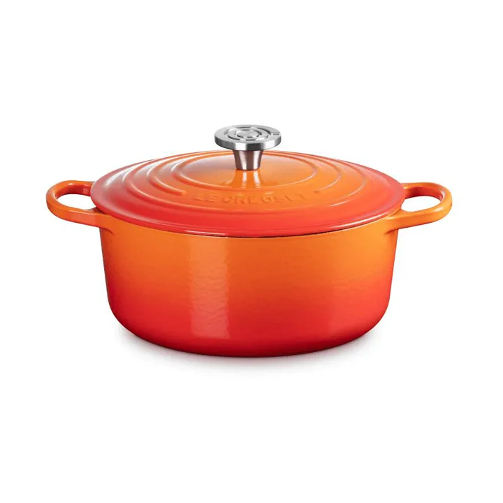 Le Creuset Signature żeliwny garnek okrągły - Volcanic, 5,3 L - Le Creuset