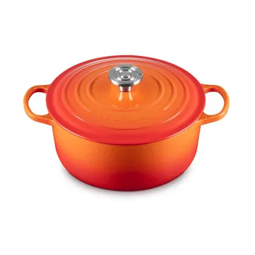 Le Creuset Signature żeliwny garnek okrągły - Volcanic, 5,3 L - Le Creuset