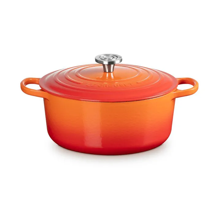 Le Creuset Signature żeliwny garnek okrągły - Volcanic, 6,7 L - Le Creuset
