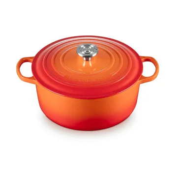 Le Creuset Signature żeliwny garnek okrągły - Volcanic, 6,7 L - Le Creuset