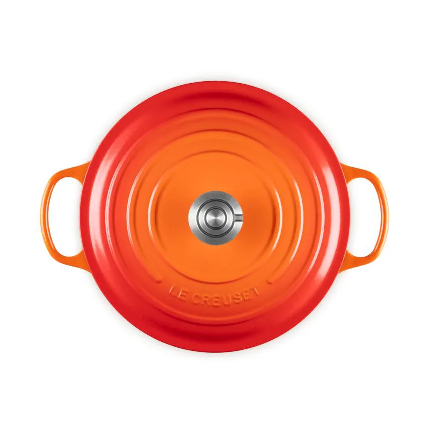 Le Creuset Signature żeliwny garnek okrągły, Volcanic, 6,7 L Le Creuset